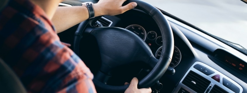 man driving a truck