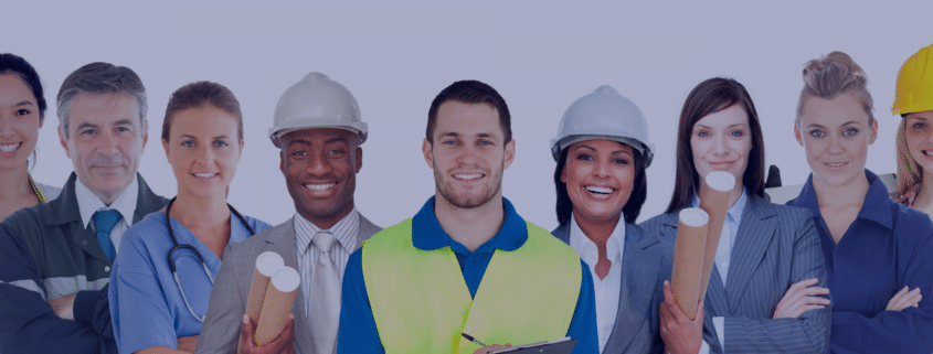 Diverse group of professionals representing different industries poised for seasonal employment in South Africa, highlighting the variety of opportunities available as discussed in Measured Ability's latest blog post on hiring trends