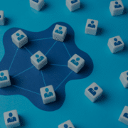 Abstract network of icons representing partnership models with recruitment agencies, highlighting different collaboration options.